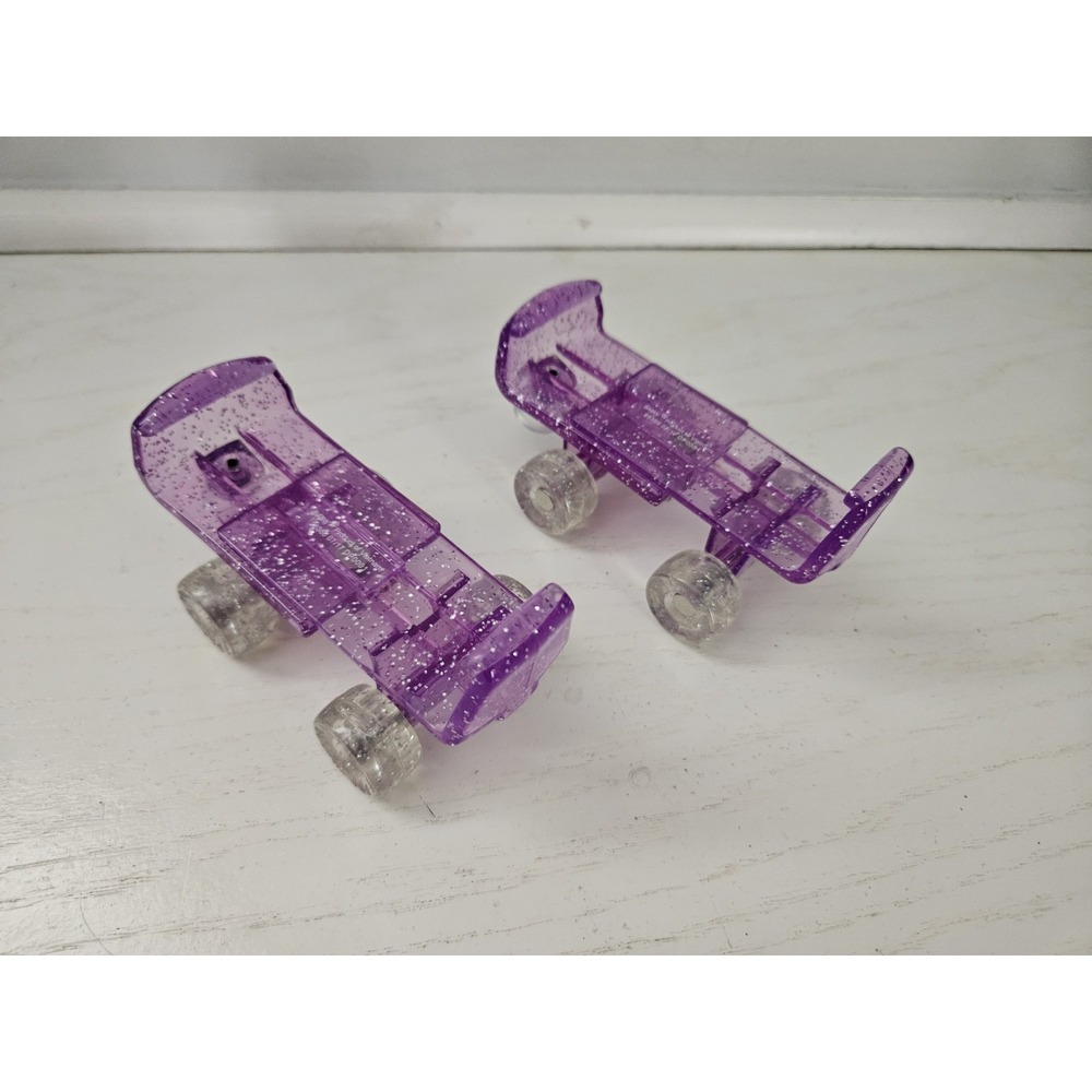 Build A Bear Workshop Pair Of Purple Glitter Roller Skates